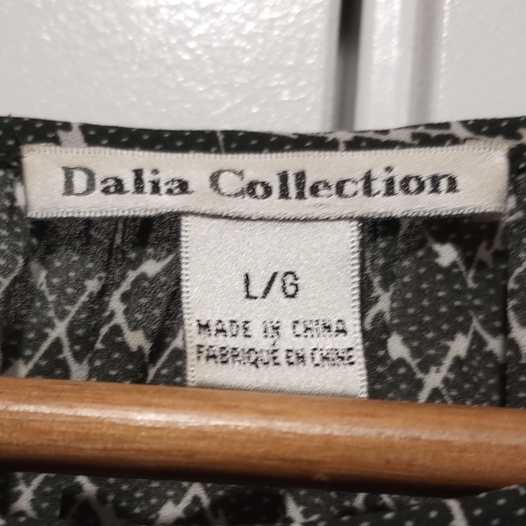 Dalia Collection, Patterned Blouse,  Dark Grey L - Picture 3 of 4